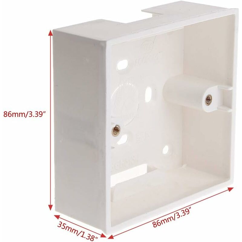86X86Mm Pvc Wall Mount Junction Box For Switch Socket Base. - Image 4