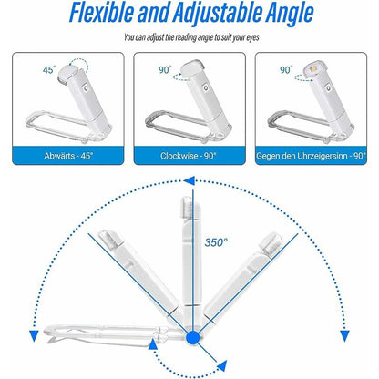 Reading Light, Clip-On Reading Lamp Usb Rechargeable, Flexible And Portable Clip-On Eye-Caring Light Compact And - Image 2