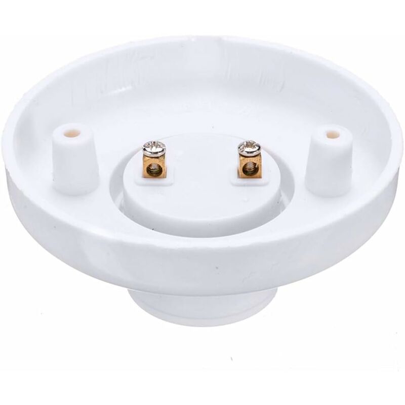 E27 Lamp Holder Screw Socket Plastic Wall Mount LED Bulb Base Converter Adapter Holders For E27 Bulb Plastic ROund - Image 3