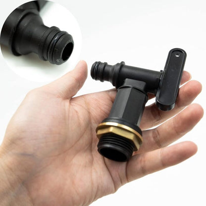Rain Barrel Hose Tap/ ¾ Bsp Thread Replacement Faucet Plastic Connector Snap-Fit Beer Home Brew - Image 2