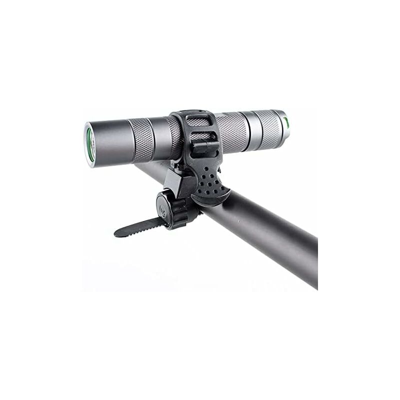 Bicycle Flashlight Mount Clip 360 Degree ROtation Universal LED Bike Light Holder - Image 2