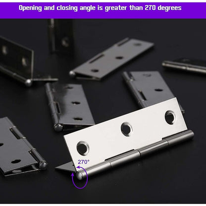 Stainless Steel Hinges Door Hinge Furniture Hinge Connectors With Screws For Home Furniture Hardware Cabinet Guard Door - Image 4