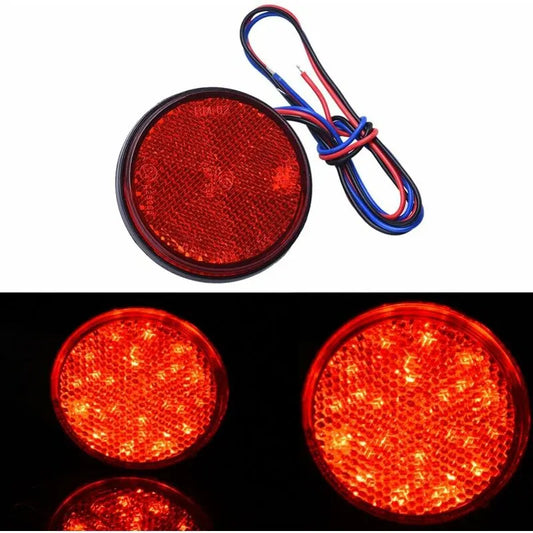 LED Trailer Lights, 2 pcs LED Trailer Tail Lights ROund Reflector Brake Light LED Clearance Light 12V For Car - Image 3
