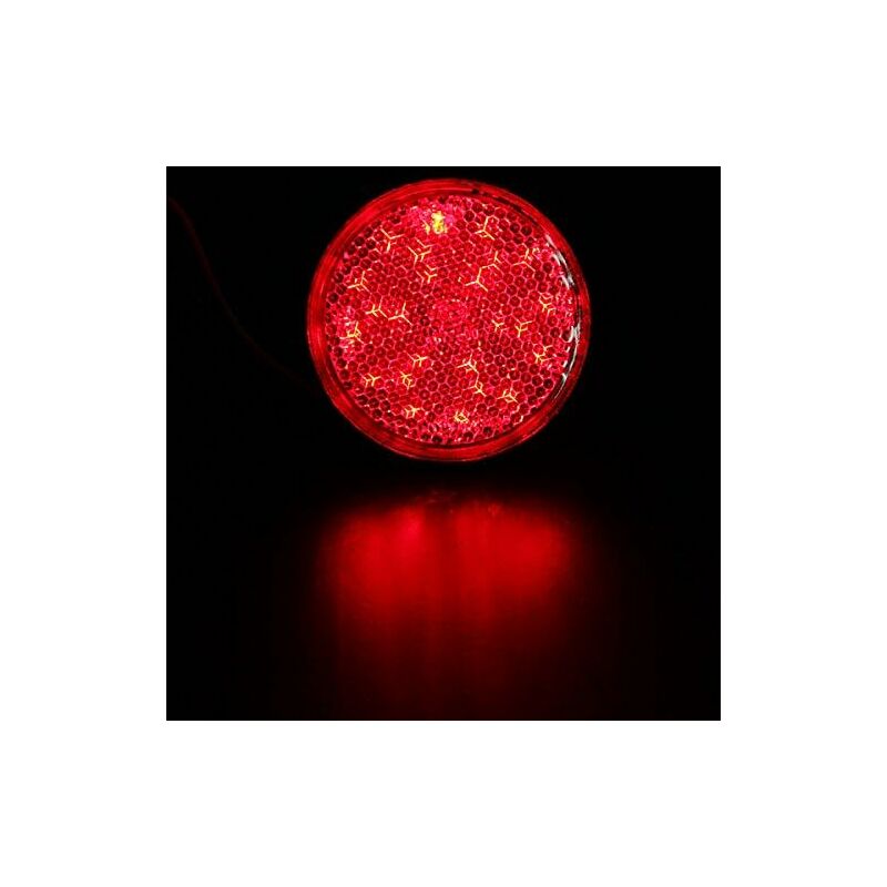 LED Trailer Lights, 2 pcs LED Trailer Tail Lights ROund Reflector Brake Light LED Clearance Light 12V For Car - Image 4