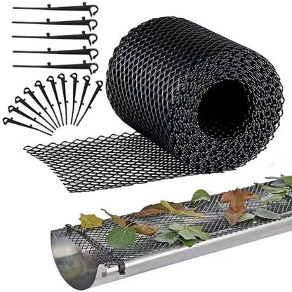 Plastic Gutter Guard, 18Cm X 8M, Heavy Duty Mesh Gutter Guard, Leaf Filter, (18Cm X 8M)
