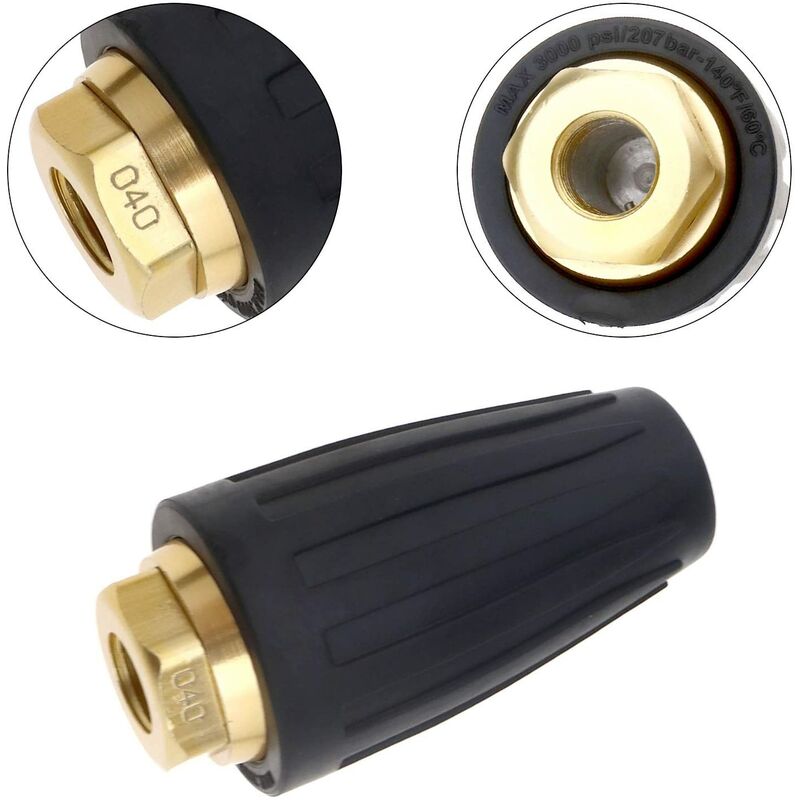 3000 Psi - ROtating Turbo Nozzle For Pressure Washer - Quick Connect - 040 - Image 3