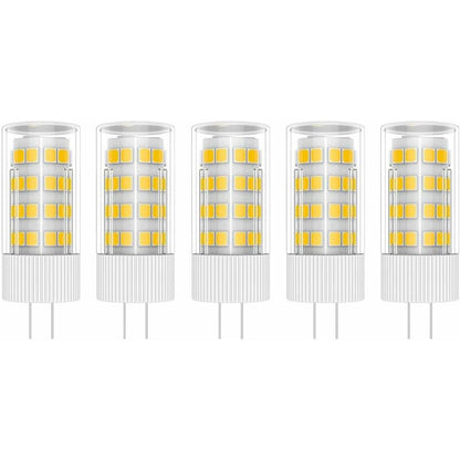 5X G4 LED Lamp 5W Bulb Lamp 51 Smd 2835LEDs Warm White 3000K LED Bulb 500Lm Equivalent To 50W Halogen Lamp Ac/Dc12V