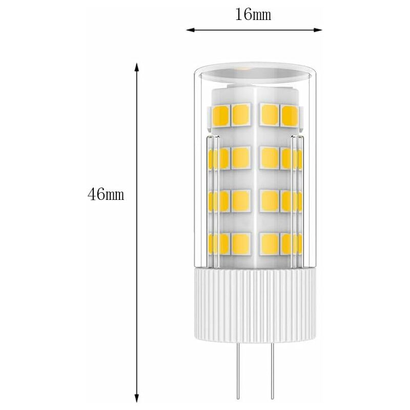 5X G4 LED Lamp 5W Bulb Lamp 51 Smd 2835LEDs Warm White 3000K LED Bulb 500Lm Equivalent To 50W Halogen Lamp Ac/Dc12V - Image 3