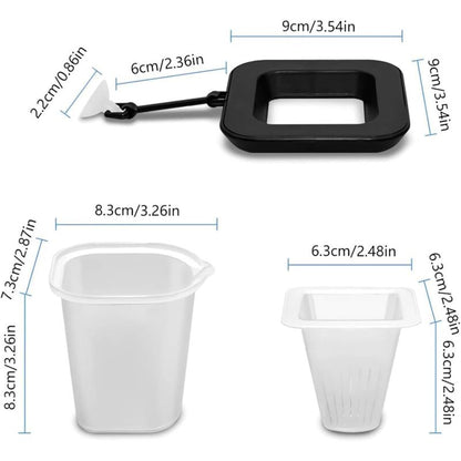 3 In 1 Aquarium Floating Ring Cone Food Dispenser Aquarium Fish Food Dispenser Aquarium Accessory For Goldfish, - Image 2