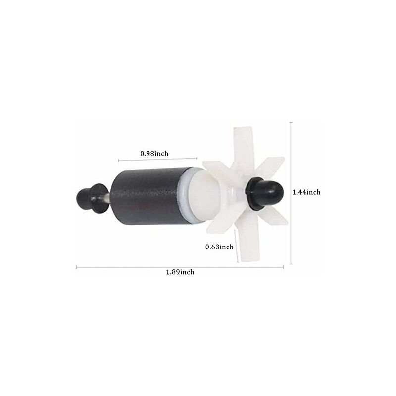 Hoome Ceramic Filter Replacement Impeller Small Mute Removable Aquarium Cartridge Filter Spare ROtor Maintenance Tool - Image 2