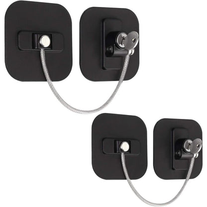 Child Window Lock, 2 pcs Safety Window Locks Window Locks Child Safety Protection Baby With Stainless Steel Cable