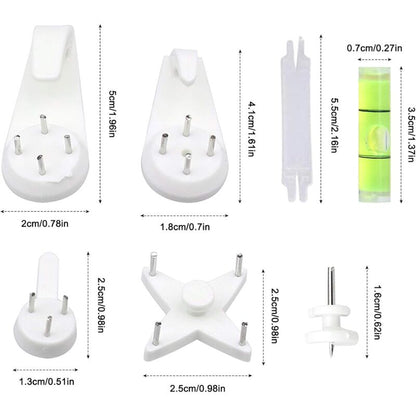 39 pcs Non-Trace Wall Mount Hooks, Picture Wall Hook, Picture Hanging Hook, Picture Hook, Wall Hooks For Hanging Photo - Image 2