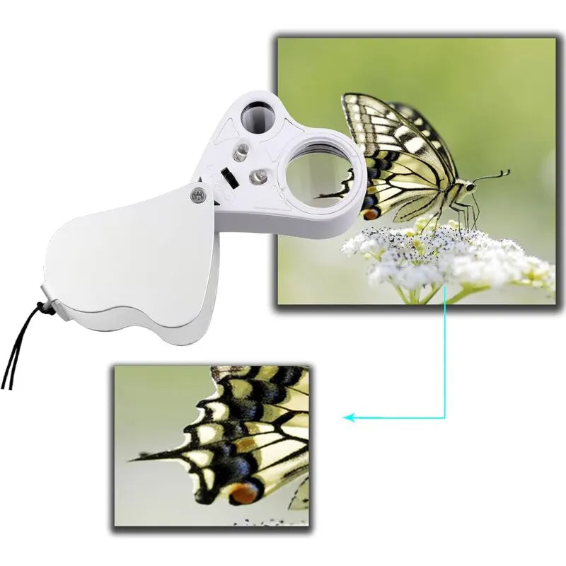 LED Illuminated Jeweler'S Loupe Dual Focus Magnifier, 60X, 12Mm And 30X - Image 4