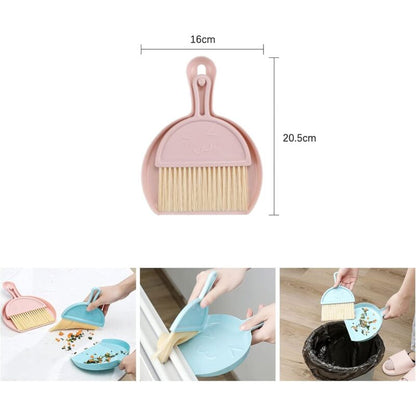 Mini Dustpan And Brush, Mini Multifunction Table Brush, Broom Dustpan And Dustpan Design, Broom And Dustpan Set Plastic - Image 2
