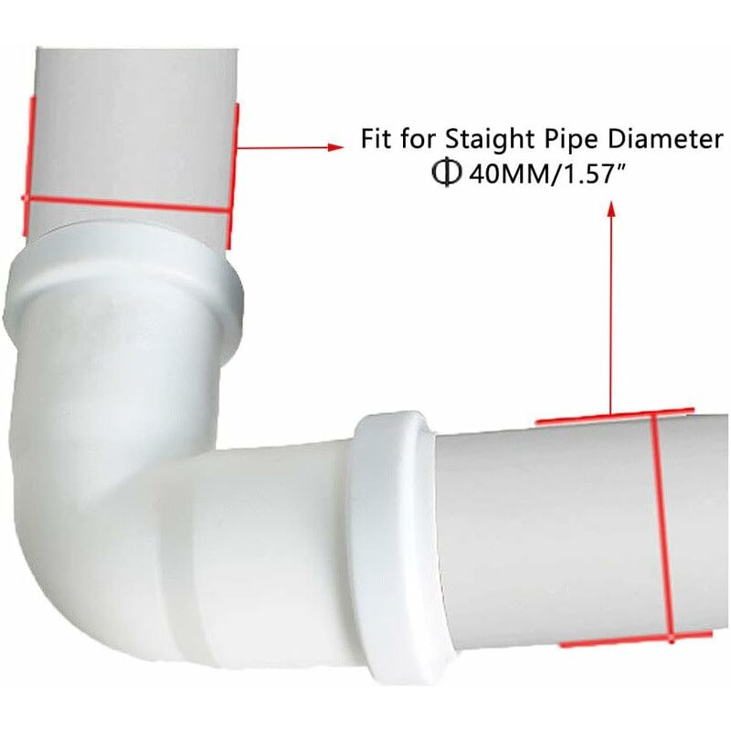 40Mm 90 Degree Elbow Waste Water Pipe - Image 2