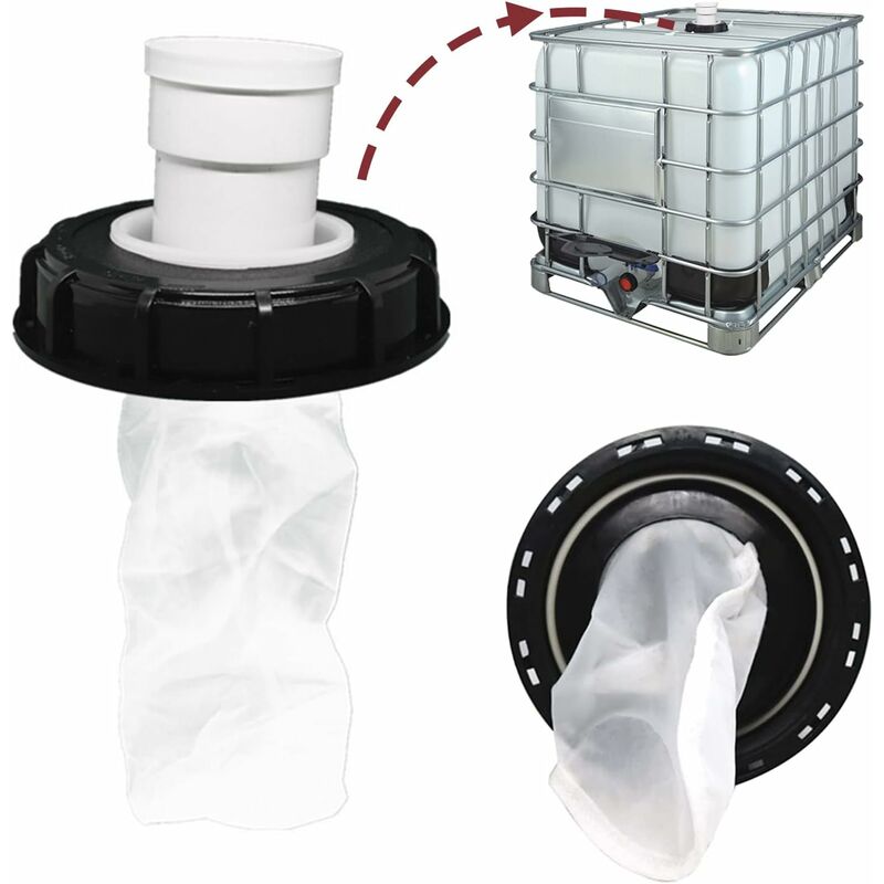 Ibc Lid Filter - Rainwater Filter - Washable Nylon - With Lid - 165Mm - 245Mm - Water Filter - Rainwater Tank Accessory - Image 3