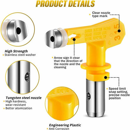 6 pcs Airless Nozzle,Airless Spray Gun Nozzle For High Pressure Paint Gun(Type 413,415,417,419,423,425) - Image 3