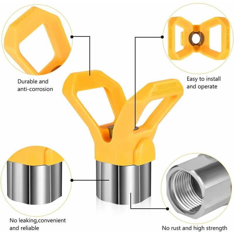 6 pcs Airless Nozzle,Airless Spray Gun Nozzle For High Pressure Paint Gun(Type 413,415,417,419,423,425) - Image 4