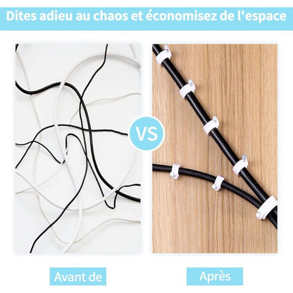 400 pcs Steel Cable Clips Wall Mounted - Various  - Strong - Durable - White - ROund - 400 6Mm - Cable Management - Image 4