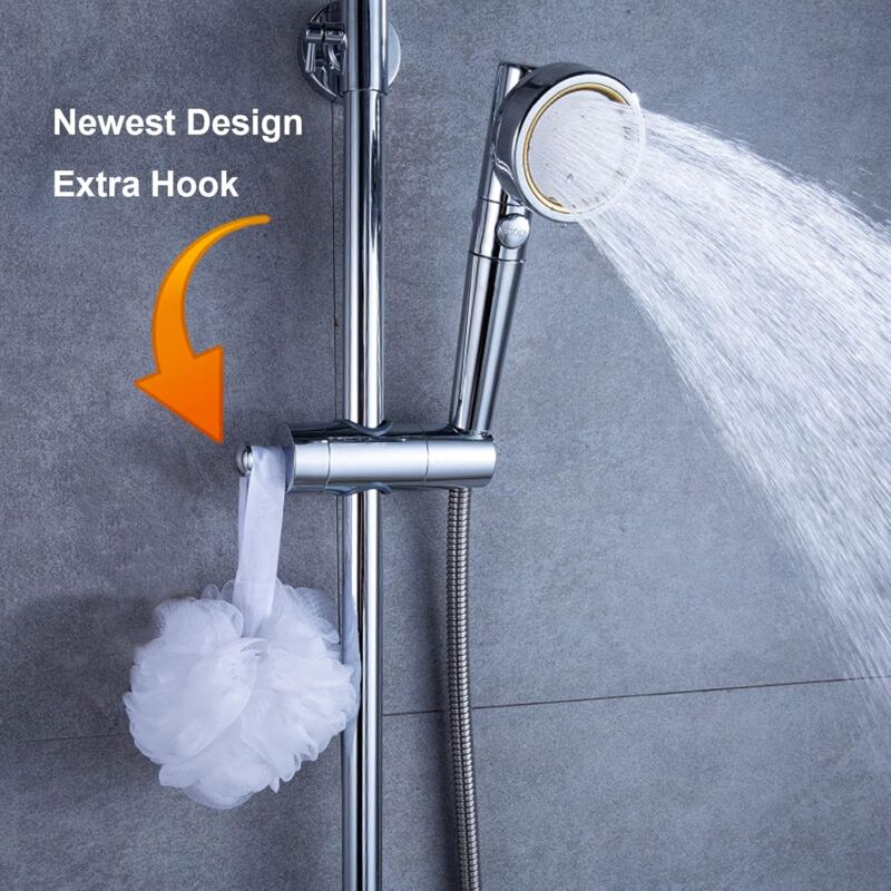 Shower Head Holder 20-25Mm Adjustable Shower Bracket Holder Replacement Shower Holders With Side Knob Chrome Shower - Image 4
