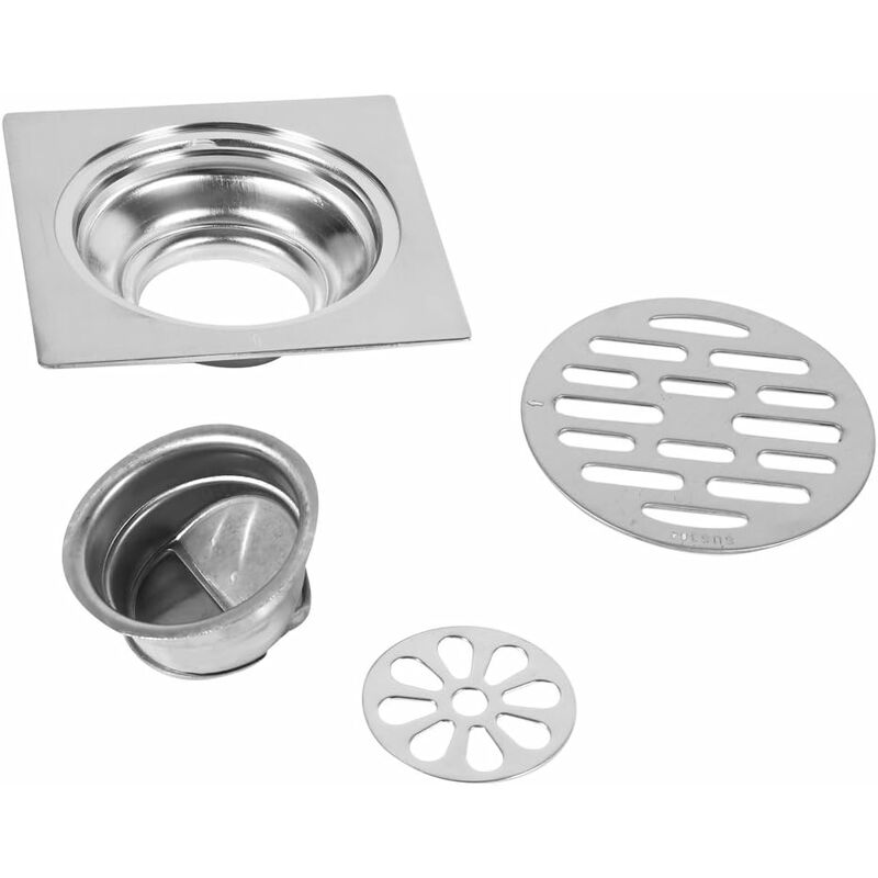 Floor Drain Stainless Steel Thick Anti-Odor Square Shower Drain For Bathroom 100Mm (Style : 2) - Image 2