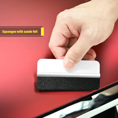 Car Accessories Squeegee Kit, With Felt Squeegee, Hobby Knife For Application Or Scraping With Cutter And Plastic - Image 3