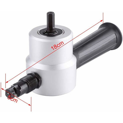 Double Head Sheet Metal Cutter Electric Hole Saw Electric Drill Attachment Nibbler Cutting Tool Kit Carton Package - Image 2