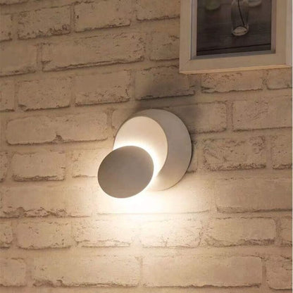 Indoor Wall Lights White LED Wall Lamp 5W Modern Wall Light Warm White Creative 2 In 1 Iron Wall Sconce LED Lamp (White) - Image 3