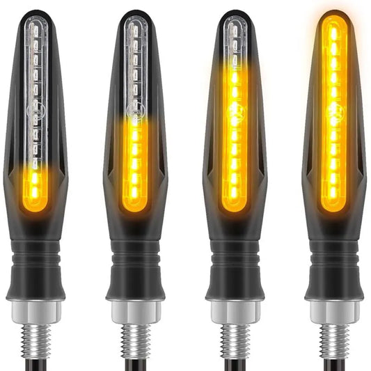 4 pcs Motorcycle Turn Signal Indicator Light 12V 12 LED Bulbs - Image 2