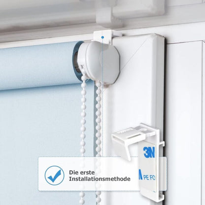 4 pcs Double ROller Blind Clamp Brackets No Drilling Replacement Accessories For Pvc, Wooden Window, Door Leaf - Image 4