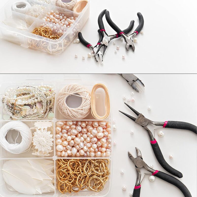Inherited 5 pcs Beading Jewelry ROund Nose Pliers Diy Tool For Electrical And Carpentry Work, Diy Jewelry Making (Small) - Image 3