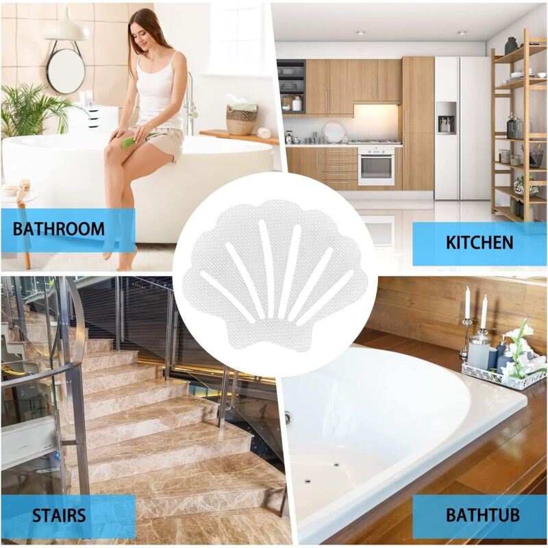 20 pcs Non Slip Shower Stickers, Anti Slip Stickers Safety Bathtub Strips For Bathtub, Showers, Adhesive Strips, - Image 4