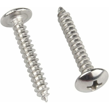 M4 X 25Mm 40 pcs ROund Head Wood Screws 304 Stainless Steel Cross Recessed Mushroom Head Self Tapping Screws Fasteners