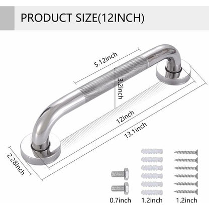 Bathroom Grab Bar, Sus 304 Stainless Steel Bathtub Handle With Non-Slip Grip, Toilet Grab Bar For - Image 2