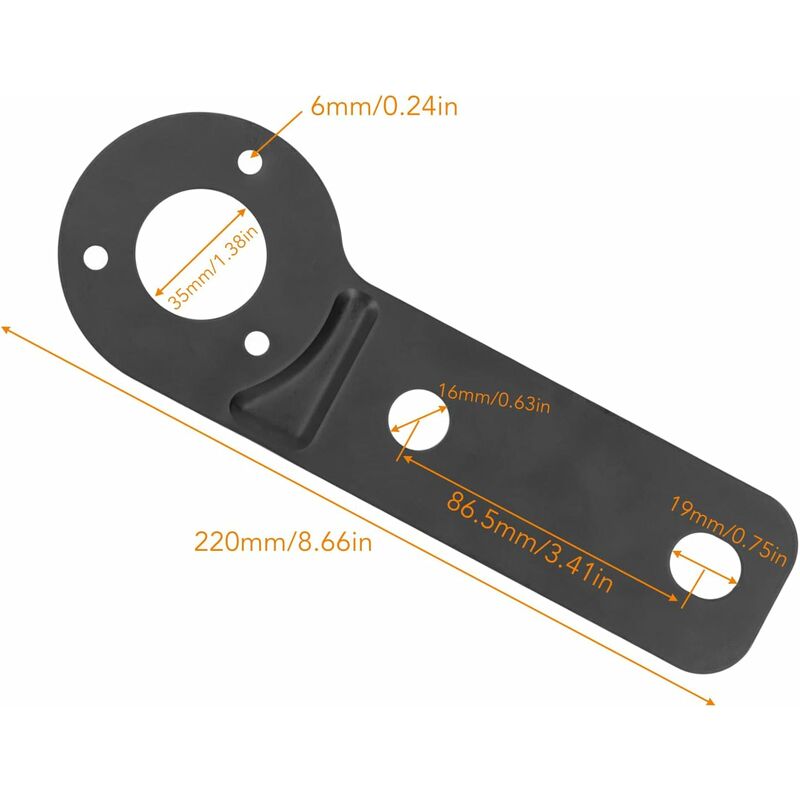 Trailer Socket Bracket, 7 Pin Trailer Wire Connector For Heavy Duty Socket Mounting Plate Tow Bar Replacement Power - Image 2