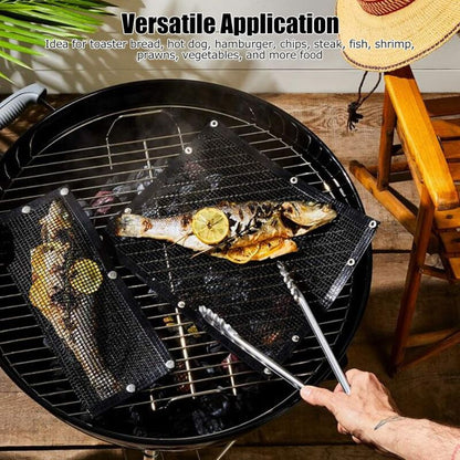 Bbq Grilling Bags, Reusable Grilling Bag Outdoor Cooking Pouch For Meat, Fish, Vegetables, 27X22Cm - Image 2
