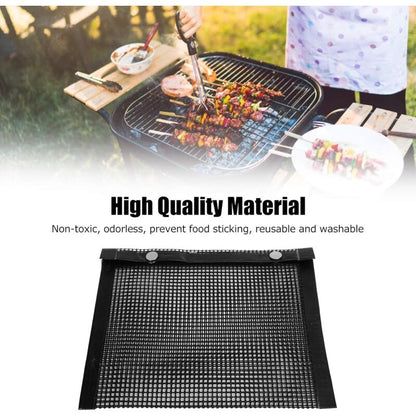 Bbq Grilling Bags, Reusable Grilling Bag Outdoor Cooking Pouch For Meat, Fish, Vegetables, 27X22Cm - Image 3