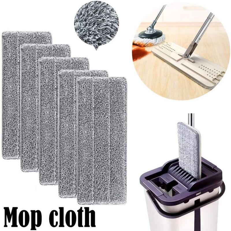 Super Absorbent Mop Head Refills - Washable Microfiber Household Mop Head Cleaning Pad Microfiber Washable Cleaning Mop - Image 2