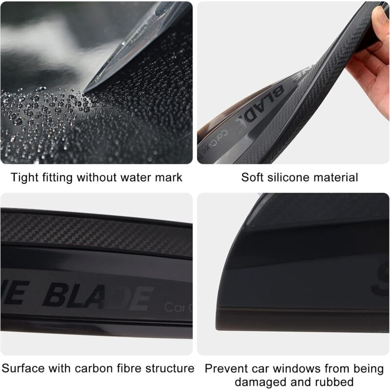 Car Silicone Squeegee - Silicone Scraper For Car: Silicone Squeegee, Car Squeegees, Window Wiper For Car Body And - Image 3