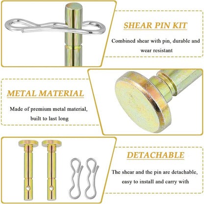 10 pcs Shear Pins, Replacement Cotter Pins, Replacement Shear Pin, For Spare Parts, Snow Blower Replacement - Image 2
