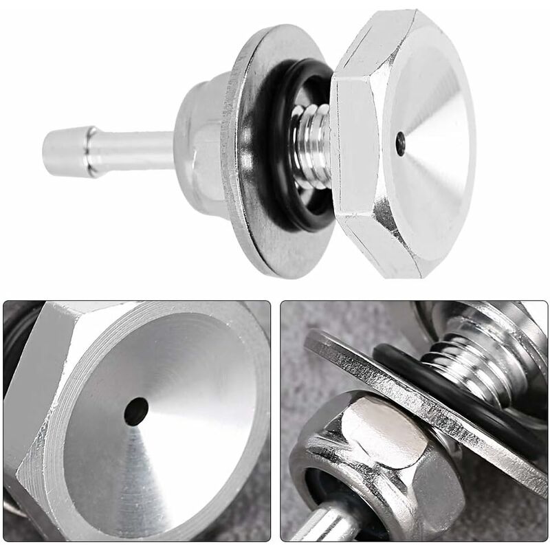 Turbocharger Boost Gauge Mounting Kit, Universal Car Turbocharger Silicone Boost Hose Pipe Nipple Turbo Vacuum Gauge - Image 2
