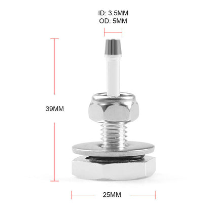 Turbocharger Boost Gauge Mounting Kit, Universal Car Turbocharger Silicone Boost Hose Pipe Nipple Turbo Vacuum Gauge - Image 3