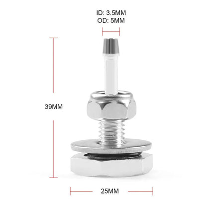Turbocharger Boost Gauge Mounting Kit, Universal Car Turbocharger Silicone Boost Hose Pipe Nipple Turbo Vacuum Gauge - Image 3