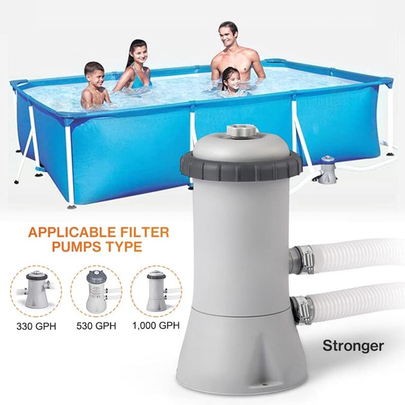 1.25" Diameter Pool Replacement Hose For Above Ground Pools, Pool Hose With Metal Clamp For Intex Filter Pump - 1.5 - Image 4