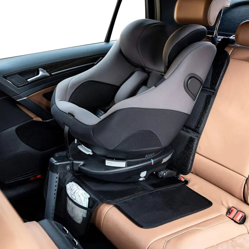 Car Seat Protector - For Car Seat - Premium Rear Seat Protector For Children - Isofix Compatible (Black) - Image 2
