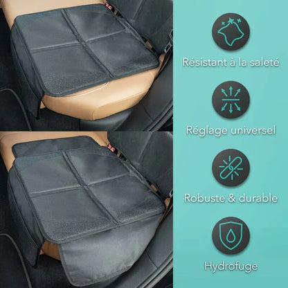 Car Seat Protector - For Car Seat - Premium Rear Seat Protector For Children - Isofix Compatible (Black) - Image 4
