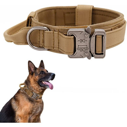Tactical Dog Collar - Military Dog Collar With Control Handle, Adjustable Nylon Padded Dog Collar For Medium Large Dogs - Image 2