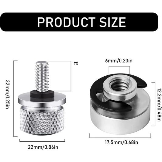 Motorcycle Seat Mounting Bolt Nuts Set 1 Set Seat Mounting Bolt Motorcycle Aluminum Saddle With Thread For Harley - Image 2