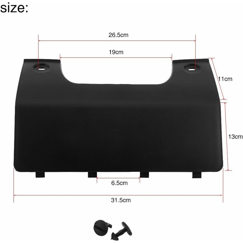 Tow Hook Cover, Rear Trailer Tractor Eye Cab Hook For Bumper Car Lr3 05-09 Lr4 10-12 Dpo 500011Pcl - Image 2