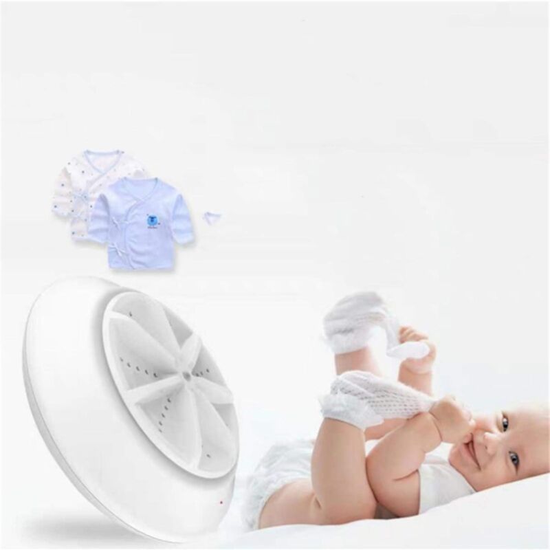 Mini Portable Ultrasonic Dirt Remover Washing Machine Usb Cable For Travel Home Business Trip - Image 3